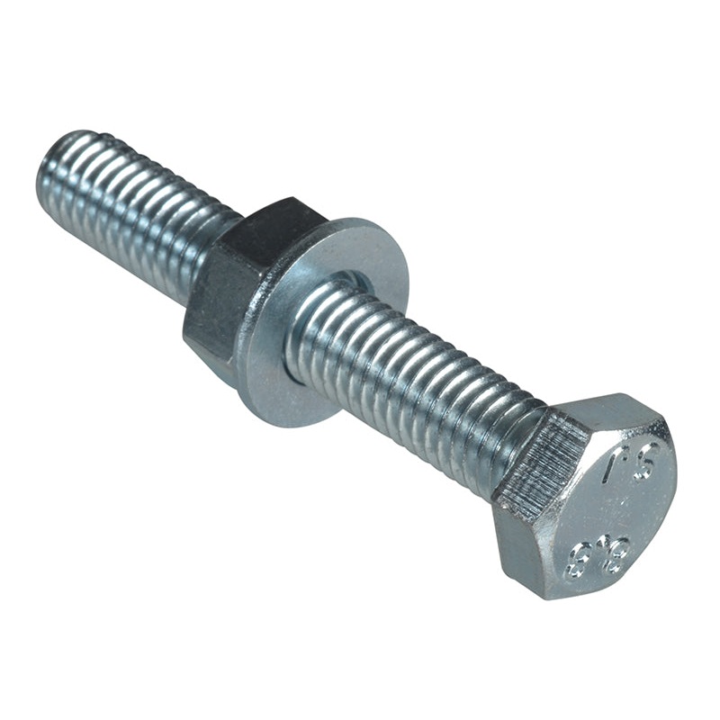 High Tensile Set Screw ZP M8 x 50mm Forge Pack 4