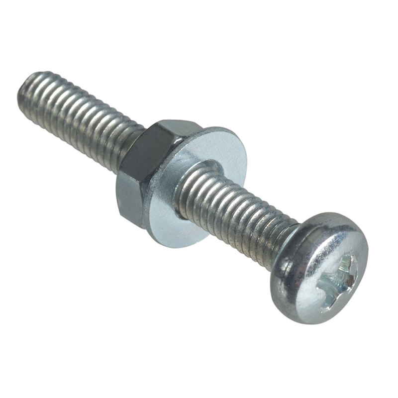 Machine Screw Pozi Compatible Pan Head ZP M3 x 20mm Forge Pack 20