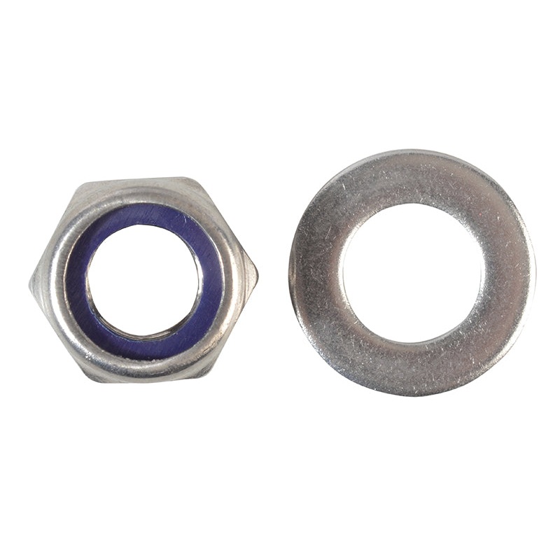 Nyloc Nuts & Washers A2 Stainless Steel M12 ForgePack 6