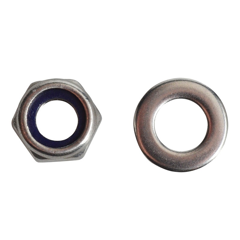 Nyloc Nuts & Washers A2 Stainless Steel M6 ForgePack 20