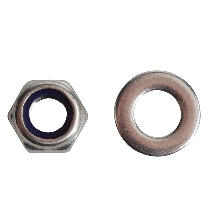 Nyloc Nuts & Washers A2 Stainless Steel M8 ForgePack 12