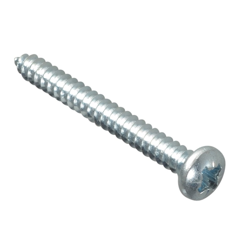 Self-Tapping Screw Pozi Compatible Pan Head ZP 1.1/2in x 8 ForgePack 15