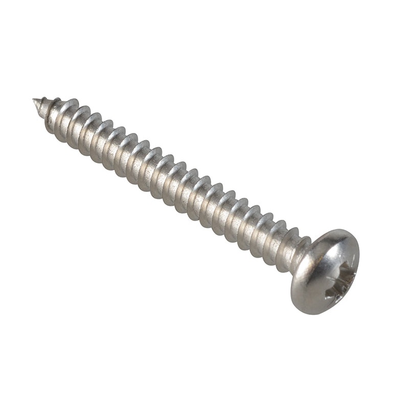 Self-Tapping Screw Pozi Compatible Pan A2 SS 1.1/2in x 10 ForgePack 10