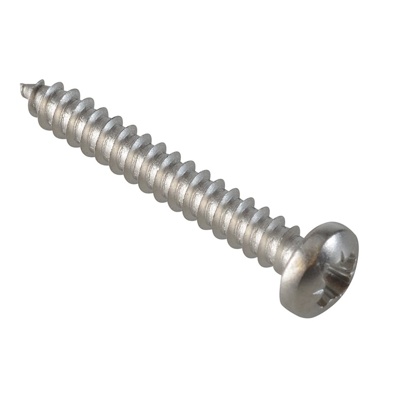 Self-Tapping Screw Pozi Compatible Pan A2 SS 1in x 6 ForgePack 30