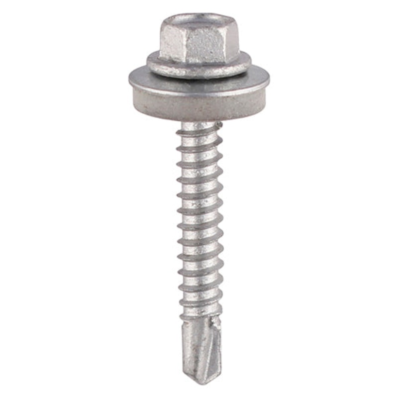 TIMCO Self-Drilling Light Section A2 Stainless Steel Bi-Metal Screws with EPDM Washer - 5.5 x 100