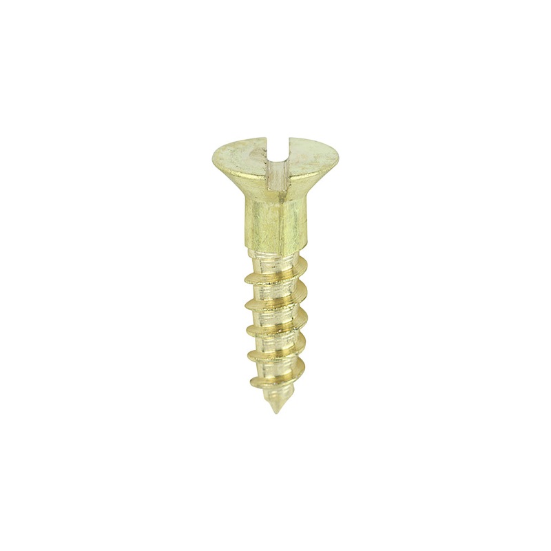 TIMCO Solid Brass Countersunk Woodscrews - 4 x 1/2