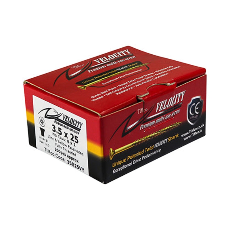 TIMCO Velocity Premium Multi-Use Countersunk Gold Woodscrews - 6.0 x 150