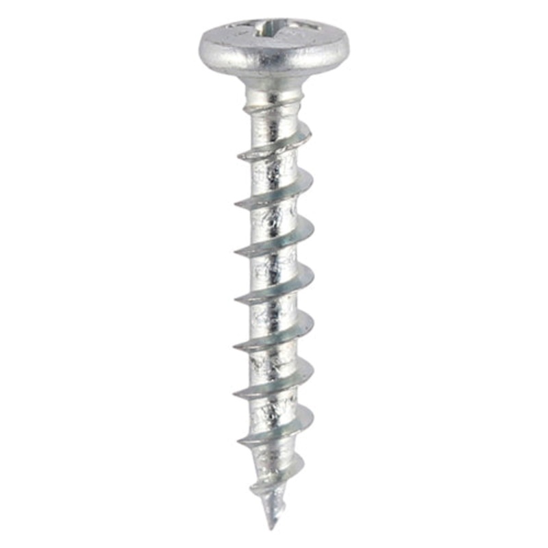 TIMCO Window Fabrication Screws Friction Stay Shallow Pan Countersunk PH Single Thread Gimlet Point Zinc - 4.3 x 16