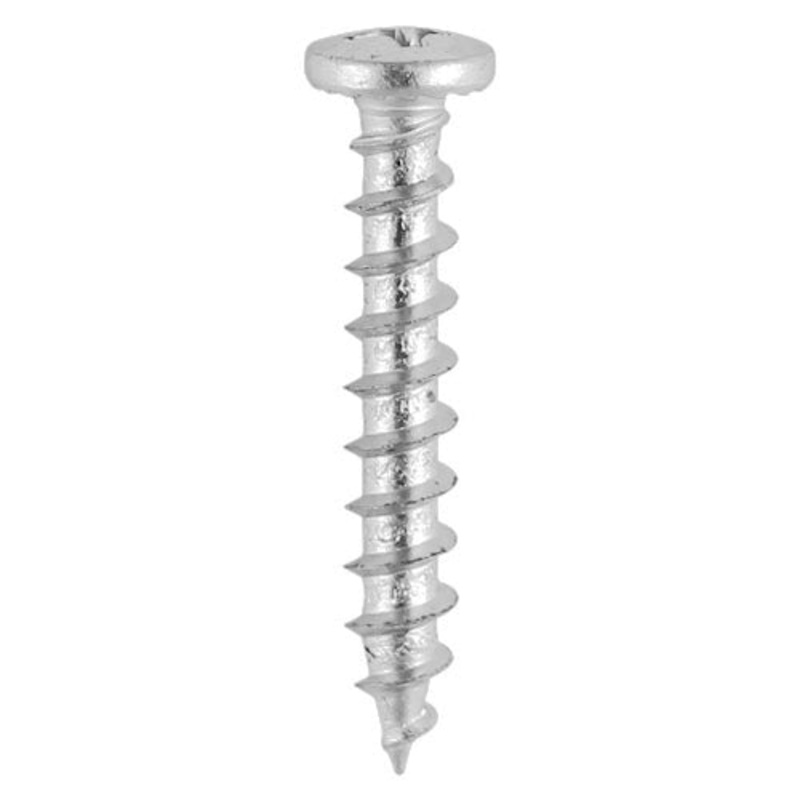 TIMCO Window Fabrication Screws Friction Stay Shallow Pan with Serrations PH Single Thread Gimlet Tip Stainless Steel - 4.8 x 16