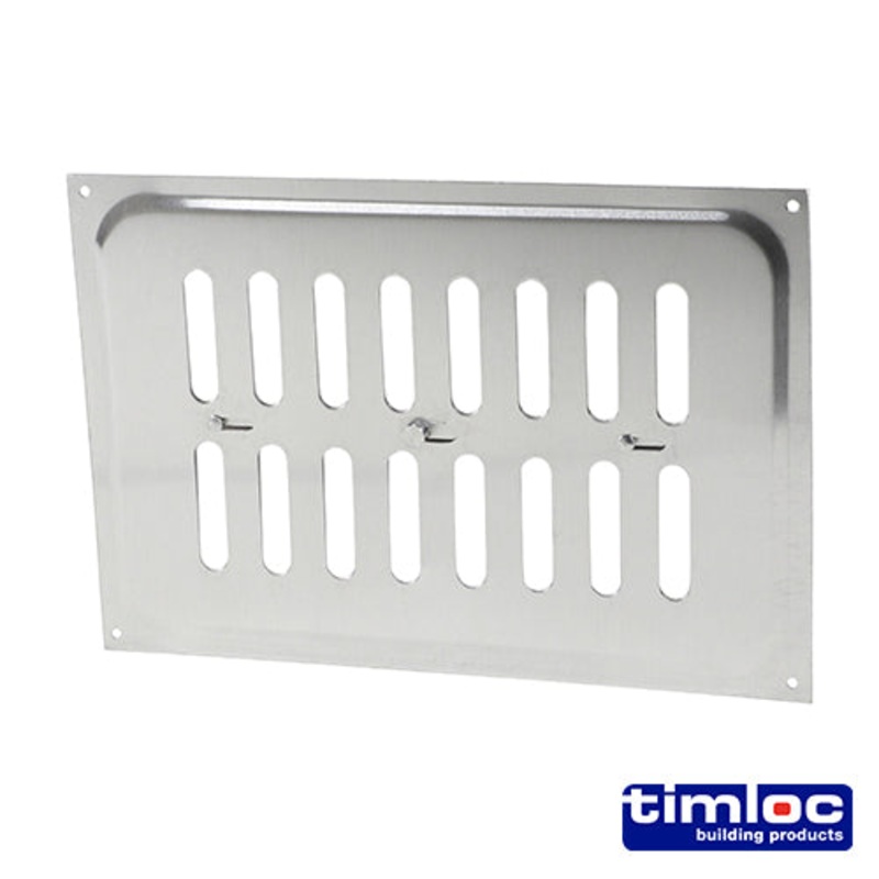 Timloc Hit and Miss Louvre Vent Aluminium - 242 x 165mm