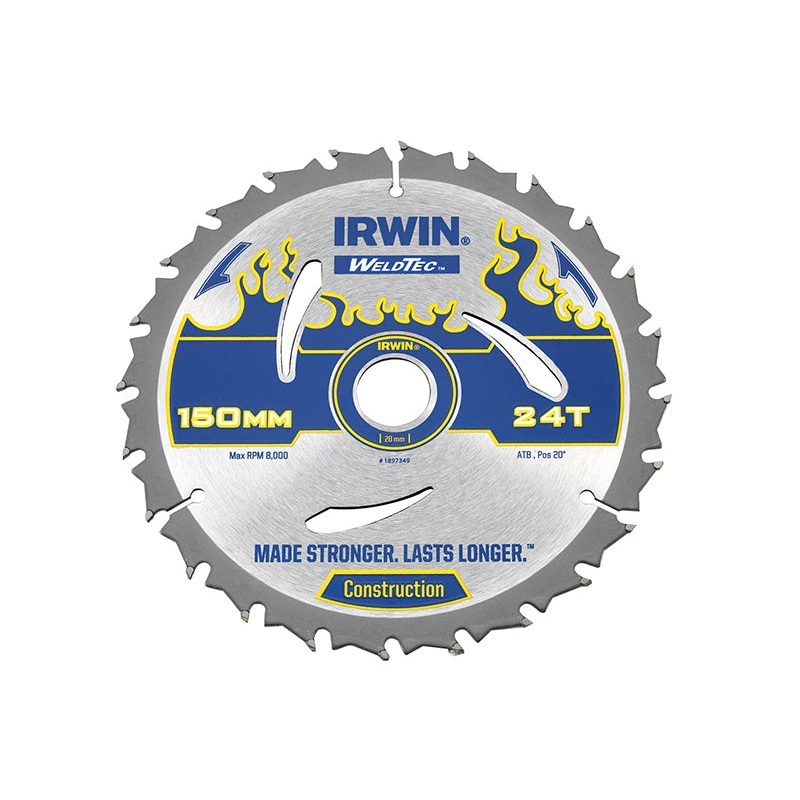 Weldtec Circular Saw Blade 150 x 20mm x 24T ATB