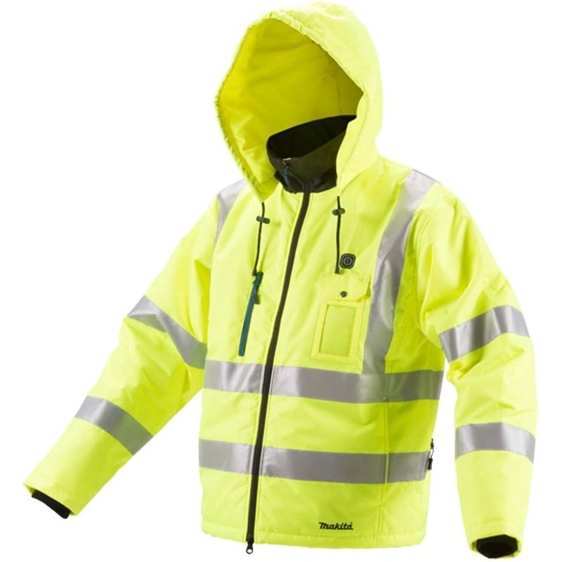 Makita 12v CJ106JZ Hi-Vis Heated Jacket