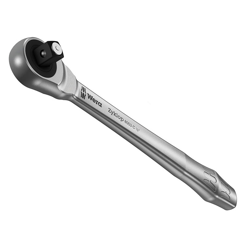 Zyklop Metal-Push Slim Ratchet 1/2in Drive