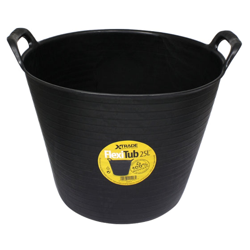 Xtrade 25LTR Black Flexi Tub