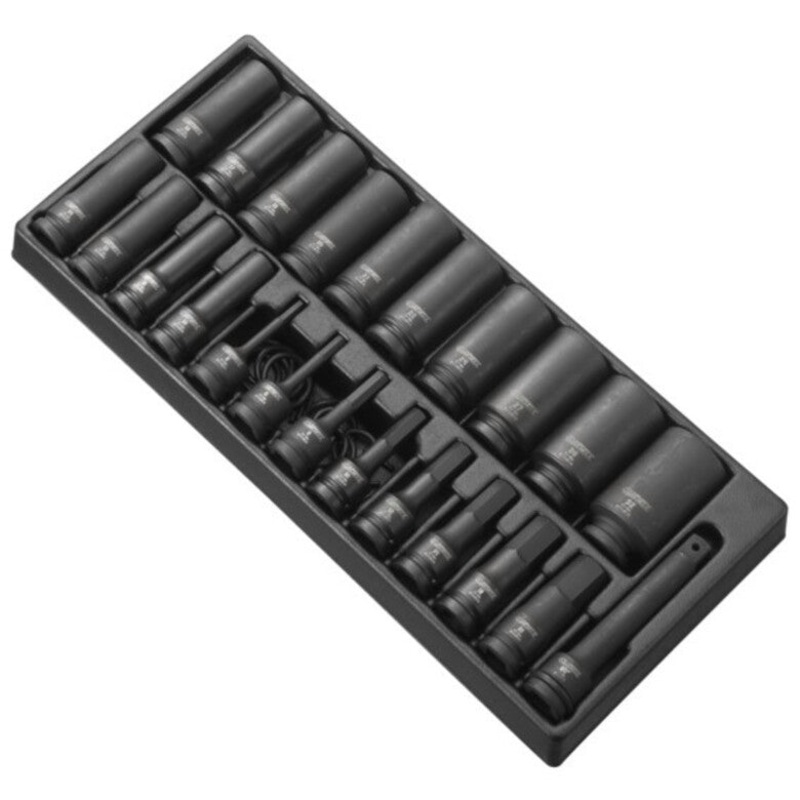 6-PC. 1/4" Drive SAE Universal Impact Socket Set 6-PT.