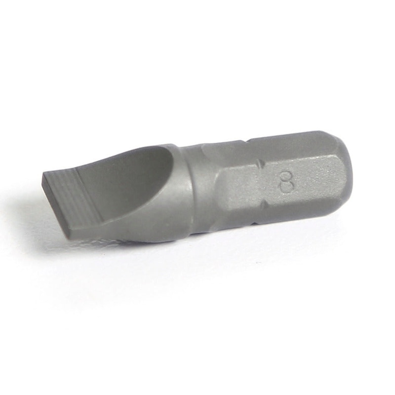 1/4" Hex Drive Slotted Bit 1" - 8mm