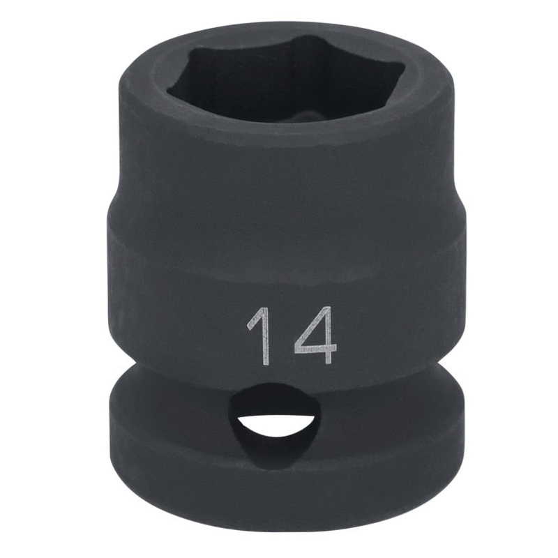 1/2" Drive 6 pt. Stubby Impact Socket - 14mm