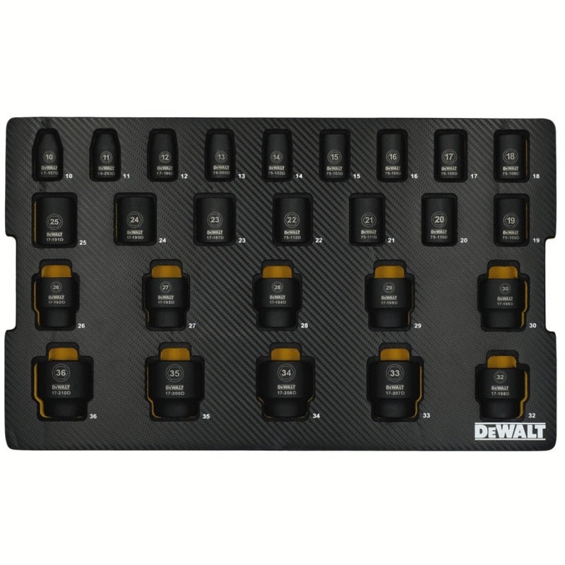 26-PC.  Drive Metric Impact Socket Set