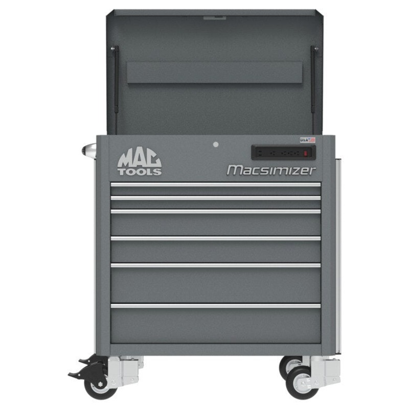6-Drawer Macsimizer High-Mileage Utility Cart - Carbon Gray