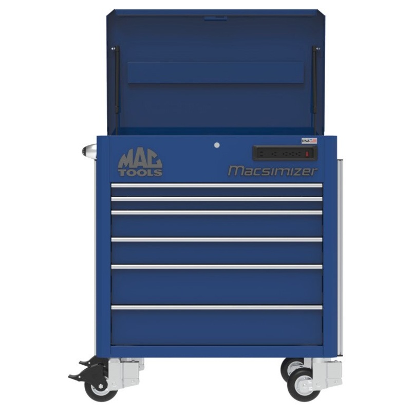 6-Drawer Macsimizer High-Mileage Utility Cart - Deep Blue