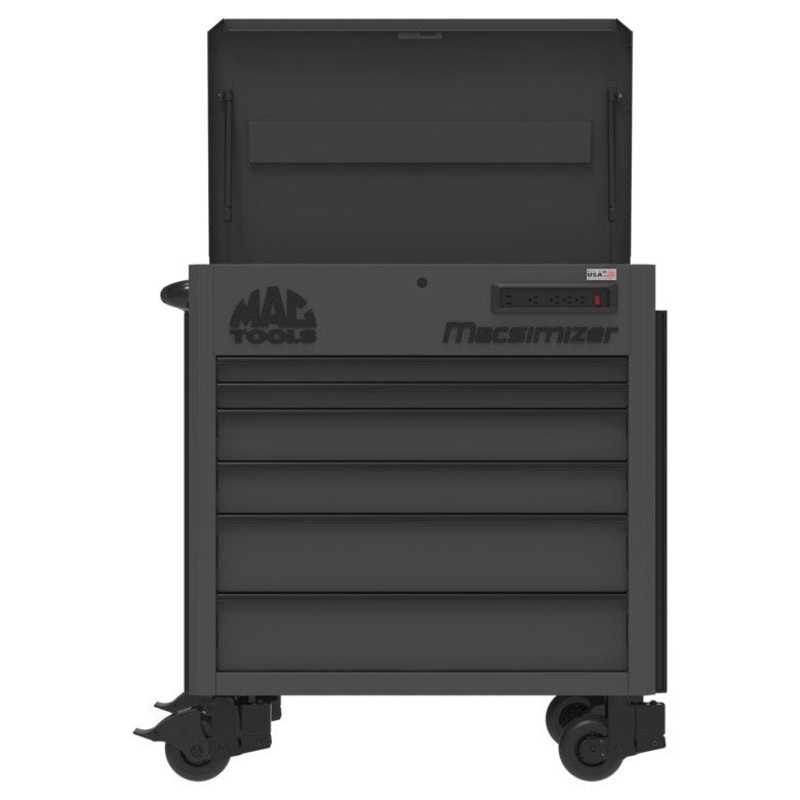 6-Drawer Macsimizer High-Mileage Utility Cart - Flat Black