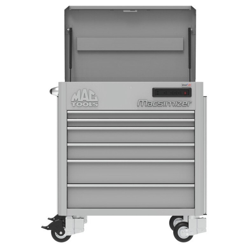 6-Drawer Macsimizer High-Mileage Utility Cart - Mica Gray