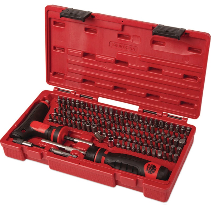 123-PC. 1/4" Hex Drive Mac-Grip Ratcheting Bit Driver Set