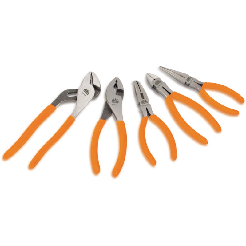 5-PC. Combination Pliers Set - Orange