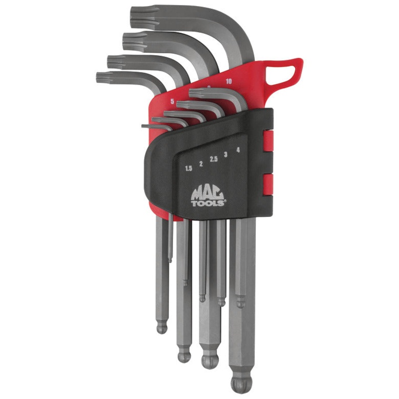 9-PC. R.B.R.T. Metric Hex L-Key Set