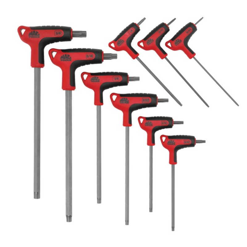 9-PC. R.B.R.T. SAE T-Handle Hex Key Set