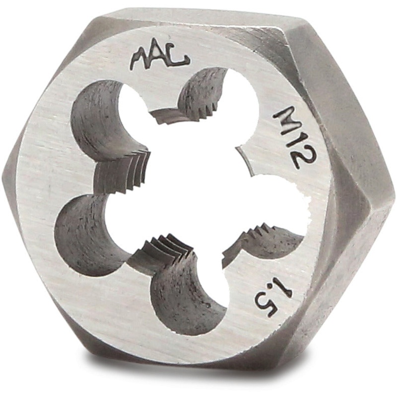 Metric Hexagonal Die M12-1.50 - 1" Shank