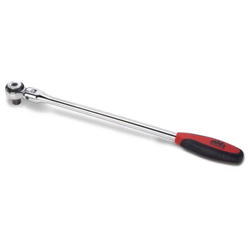 1/2" Drive Bi-Material Round-Head Flex Ratchet - 16"