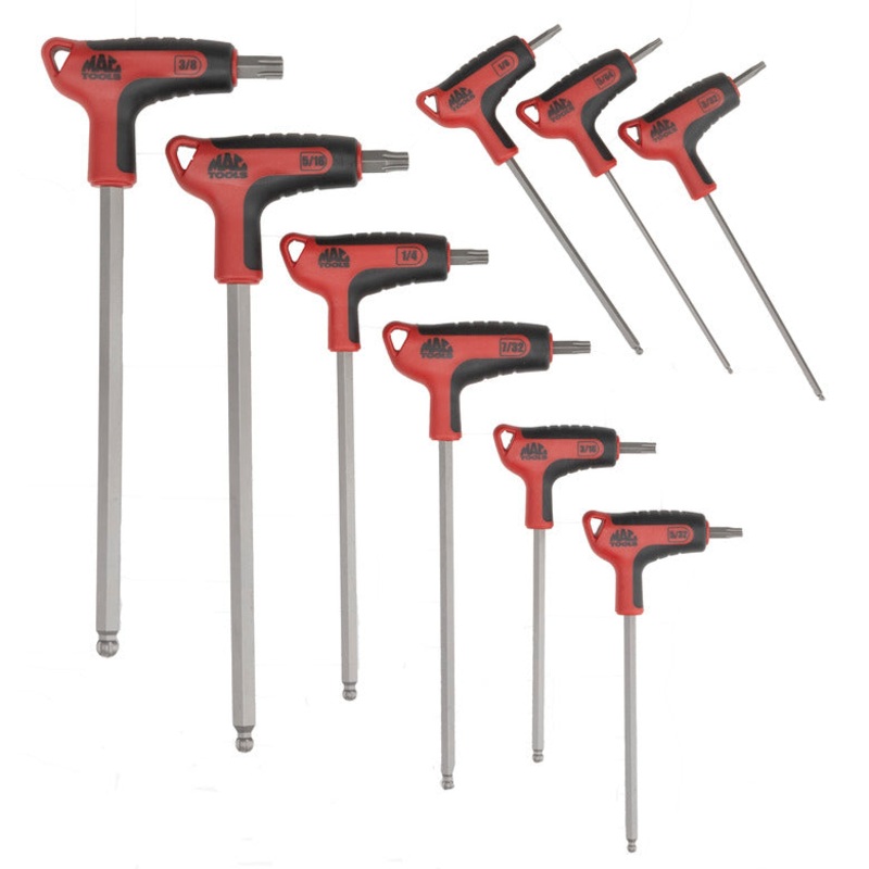 9-PC. R.B.R.T. SAE T-Handle Speed Hex Set