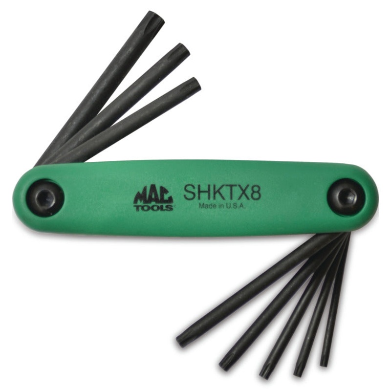 8-PC. Torx Fold-Up Hex Key Set