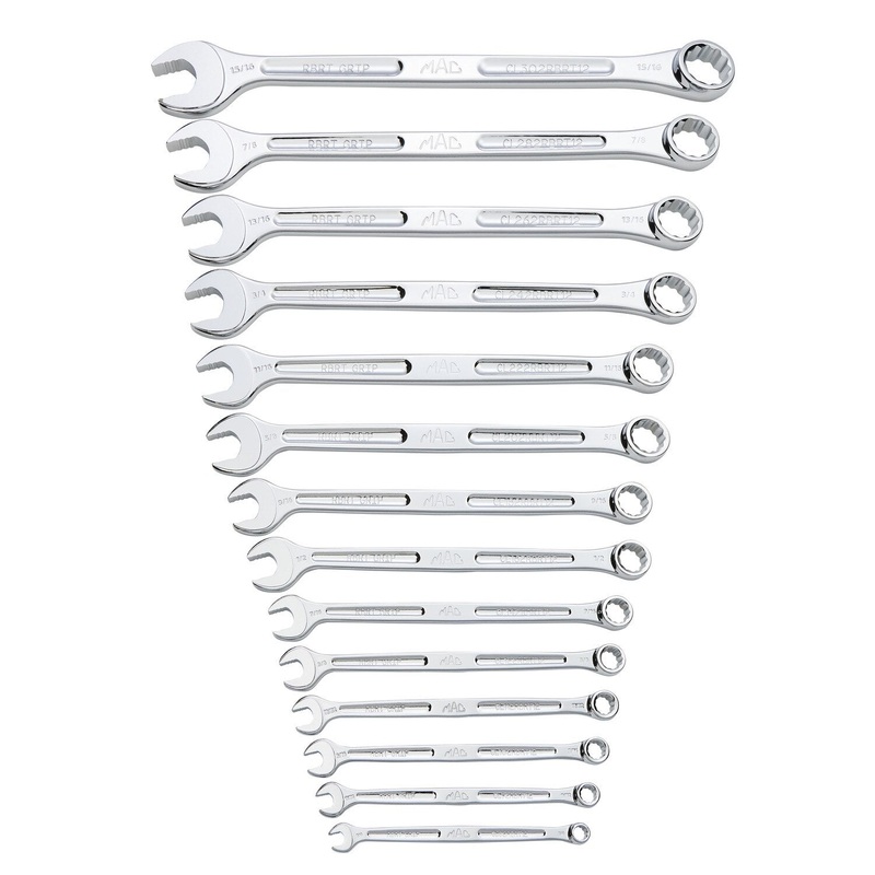 14-PC. SAE R.B.R.T. Combination Wrench Set  12 pt.