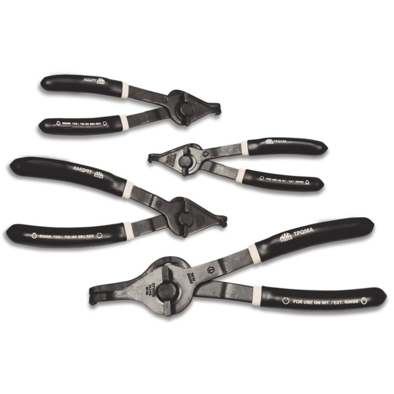4-PC. Quarter-Turn Convertible 90 Snap Ring Plier Set