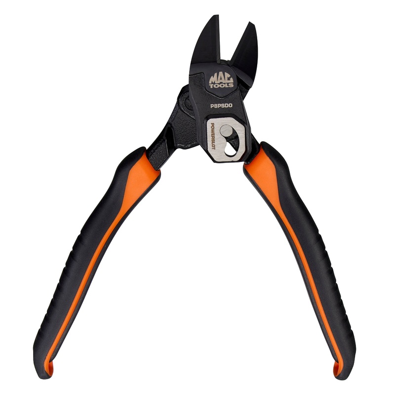 8" PowerSlot Diagonal Cutting Pliers - Orange