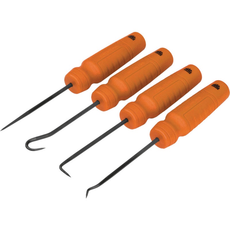 4-PC. Mac-Grip Mini Pick Set - Hi-Vis Orange