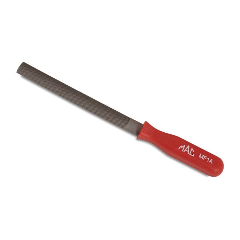 Comfort-Grip Mini Bastard Double-Cut Half-Round File 4"