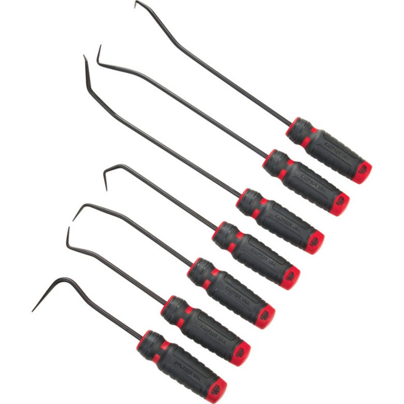7-PC. Mac-Grip Radiator Pick Set - Red