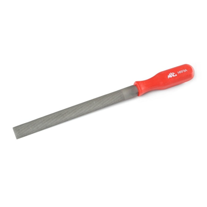Comfort-Grip Bastard Double-Cut Half-Round File 8"