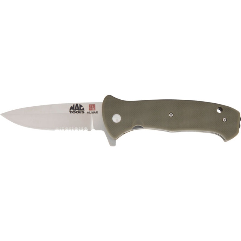 S.E.R.E. 2020 Combo-Edge Blade Folding Knife 3.6" - Olive Drab Green