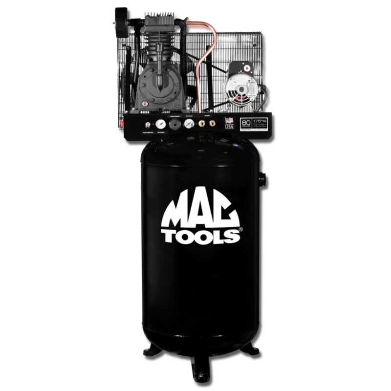 80-Gallon Two-Stage Cast Iron 230v 5HP Industrial Air Compressor