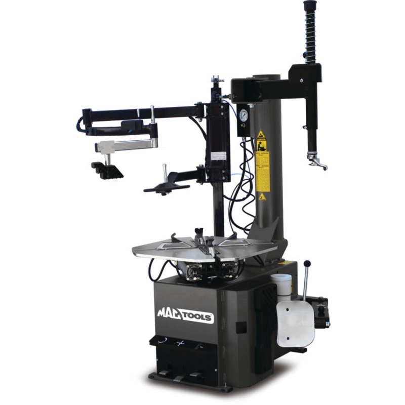 Tire Changer with Press Arm and Swing Arm