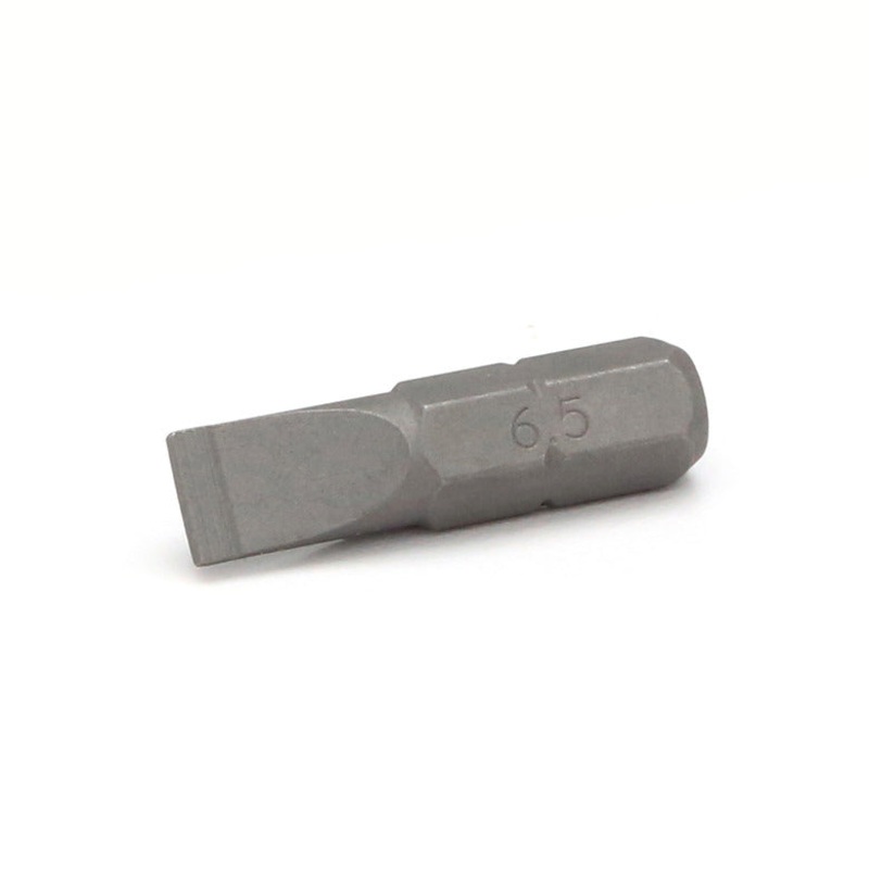1/4" Hex Drive Slotted Bit 1" - 6.5mm