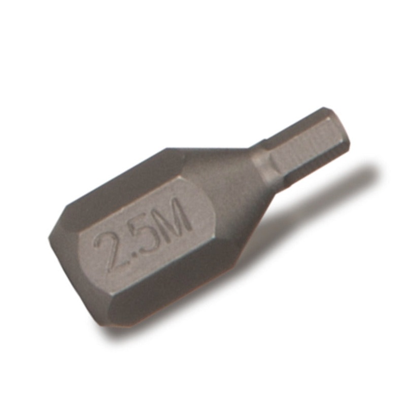 1/4" Hex Drive Stubby Hex Bit - 2.5mm