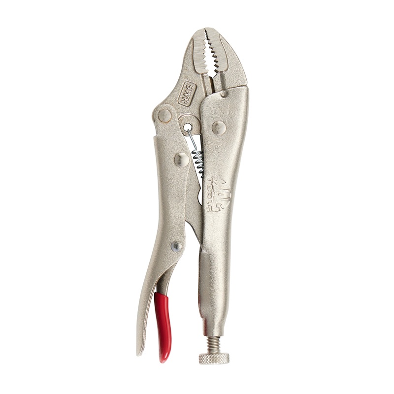5" Curved Jaw Trigger Release Locking Pliers - Red