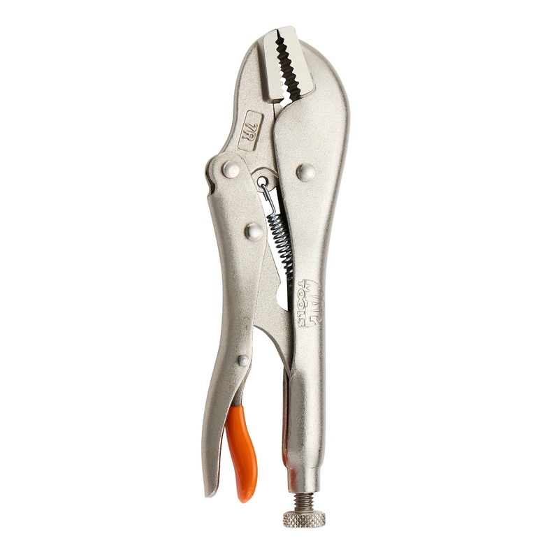 7" Straight Jaw Trigger Release Locking Pliers - Orange