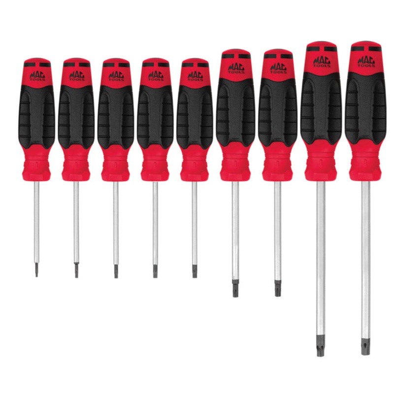 9-PC. Mac-Grip Torx Screwdriver Set - Red