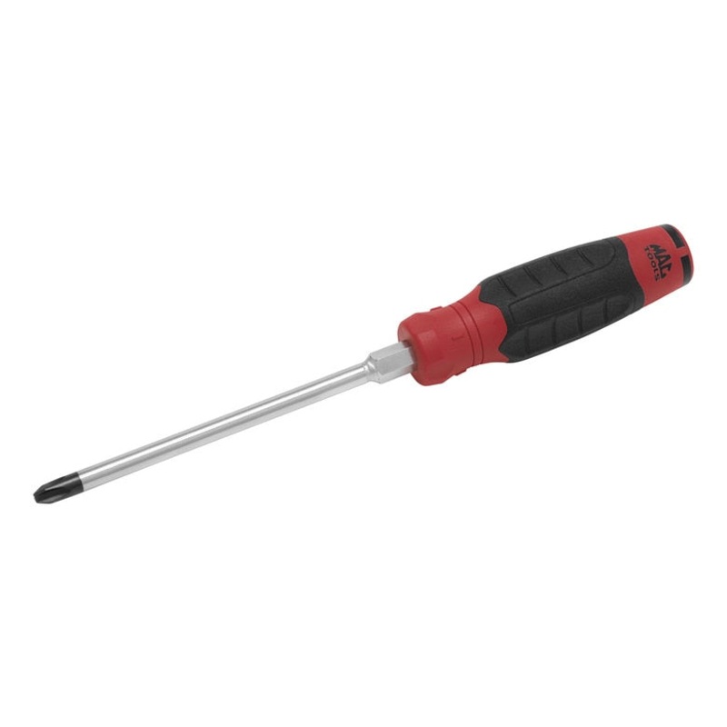 Mac-Grip Phillips Screwdriver #3-Phillips x 6" - Red